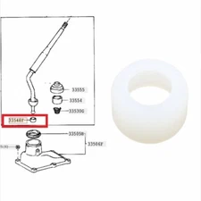 Shift Pivot Ball Cup Bush Rubber Pad Sleeve For Toyota Land Cruiser LC80 Prado 