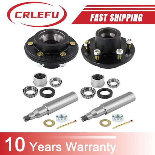 Remolque 4 piezas husillo redondo #42 + 6 en 5,5" remolque buje ralentí para eje de 5200 lb - Imagen 1 de 14