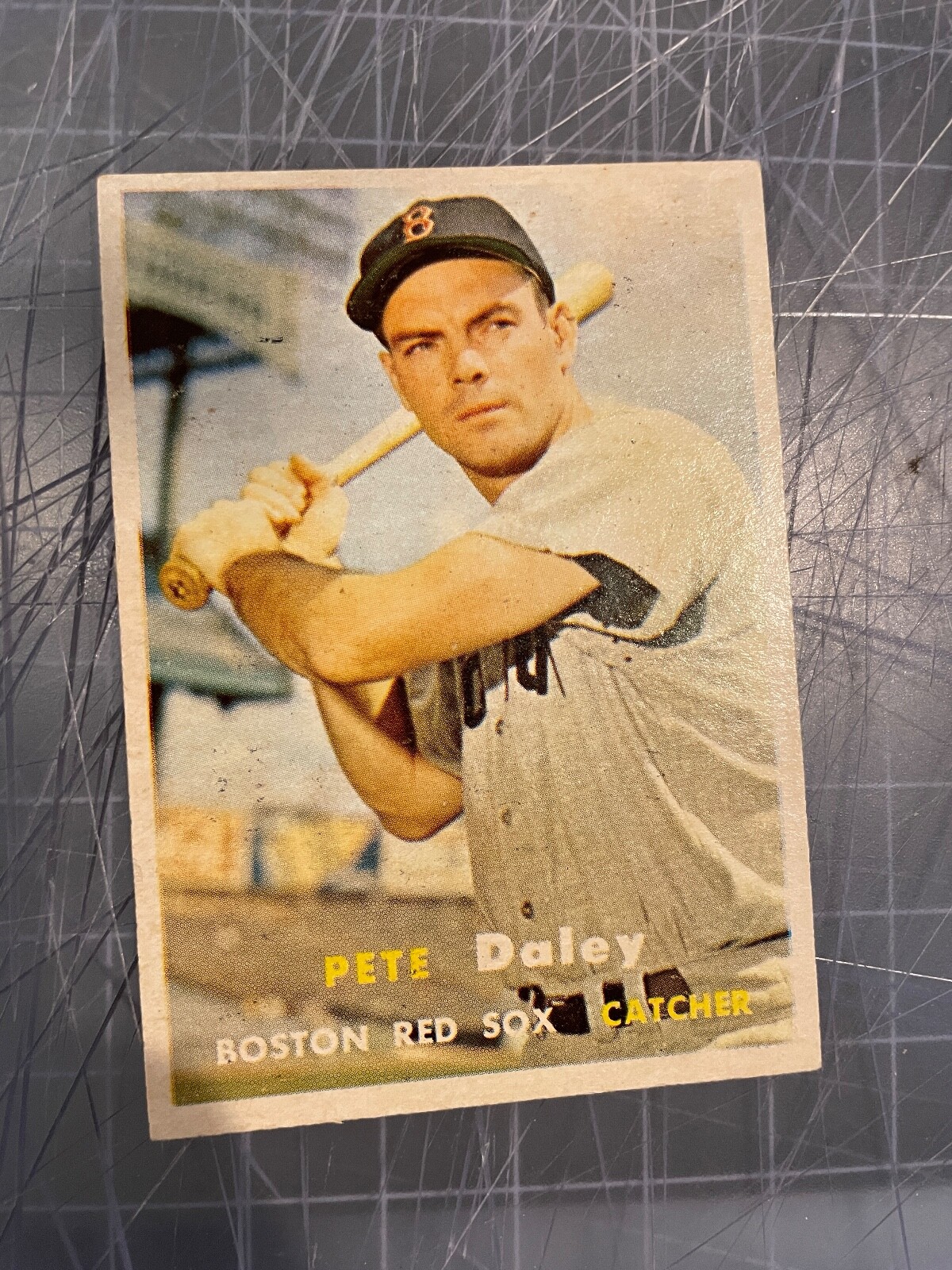 1957 TOPPS 388 PETE DALEY BOSTON RED SOX BASEBALL CARD NM eBay