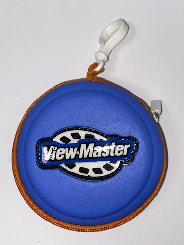 Green View-Master with Blue and Orange Zippered Reel Case - Picture 2 of 12