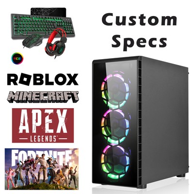 Phoenix Gaming HERNOVA Custom Spec Desktop PC i3 i5 i7 SSD HDD Windows 10er-Set