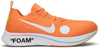 nike zoom off white orange