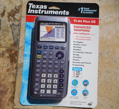 🌟🎈 Texas Instruments TI-84 Plus CE Graphing White / Black / Purple Infinitely - Picture 5 of 28