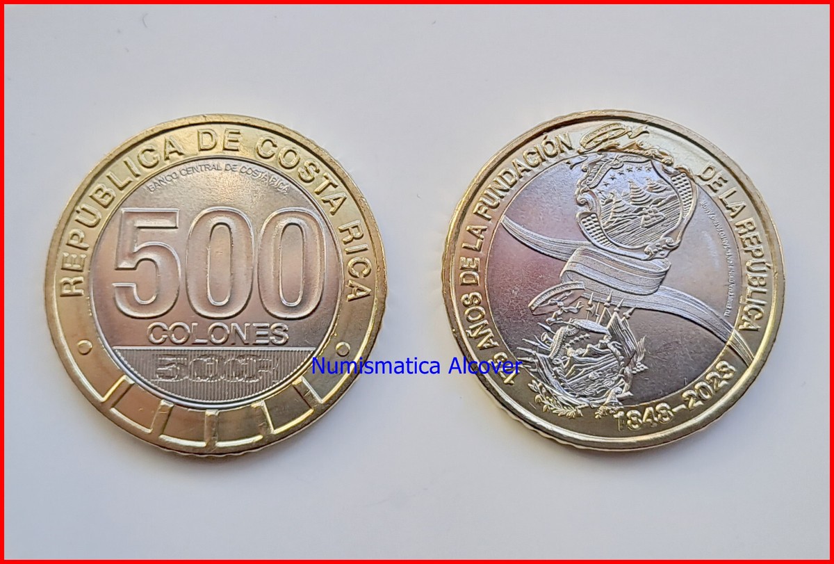 COSTA RICA 500 Colones 2023 Conmemorativa 175 Aniv. Fundación - SC