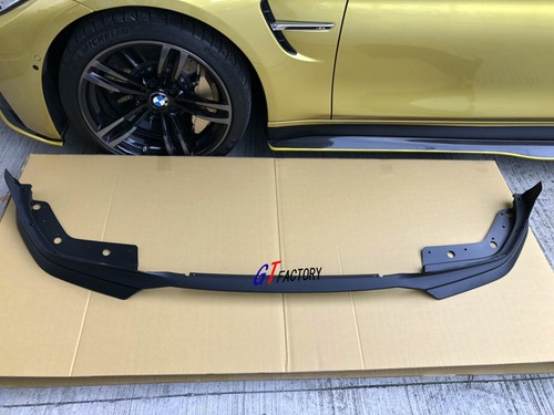 MATTE BLACK 3PCS P STYLE POLYPROPYLENE FRONT LIP SPOILER FOR BMW G20 G21 M SPORT - Picture 2 of 3