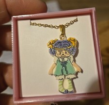 Vintage Strawberry Shortcake Angel Cake Boxed Jewelry Rare Necklace