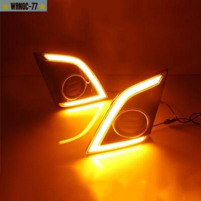 2X LED DRL Daytime Running Lights Fog Light Fit For Isuzu DMax D-max 2017-2019