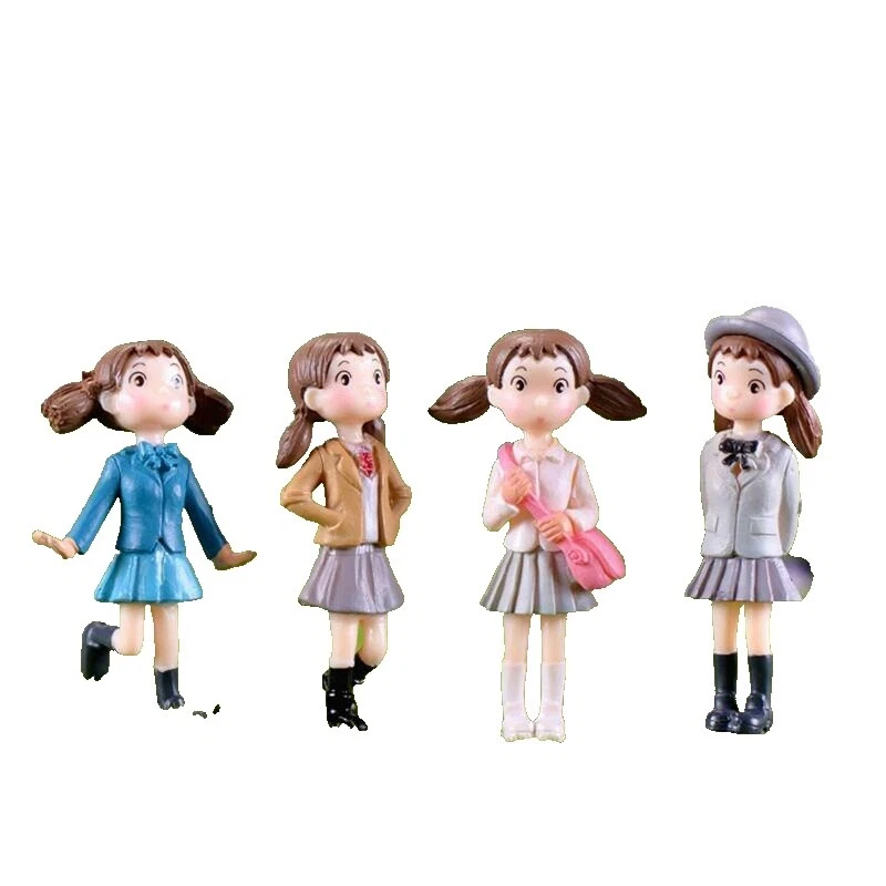 Pessoas em miniatura de Plástico estátuas e Enfeites de Jardim