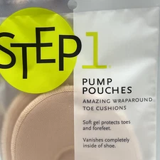 STEP 1 Pump Pouches Wraparound Toe Cushions, 1 Pair, Fits Heels, Ballet