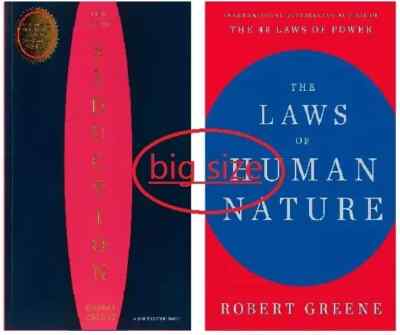 The Art of Seduction + The Laws of Human Nature by Robert Greene ,PB, (Big)