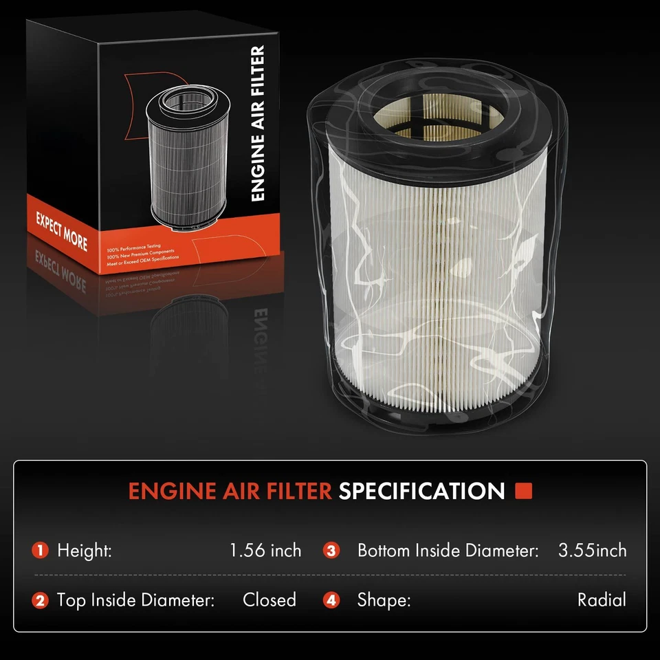 Воздушный фильтр двигателя для Chevrolet Colorado GMC Canyon Hummer H3 Isuzu i-280 i-290 - Изображение 2 из 4