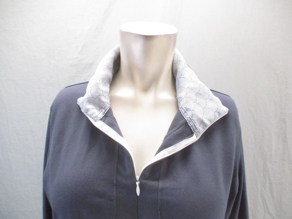 Pullover deportivo Moving Comfort talla M para mujer negro 1/2 cremallera trasera bolsillo con cremallera 413 Foto 2 de 4