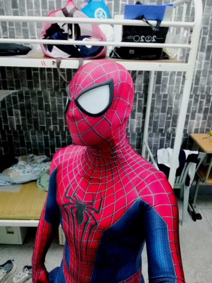 The Amazing TASM2 Spiderman Traje Juegos con disfraces Mono Superhéroe Spider-Man Disfraz Foto 3 de 4