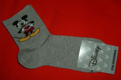 CALZEDONIA CALZINI GRIGI DISNEY MINNIE TOPOLINO TAGLIA UNICA | eBay