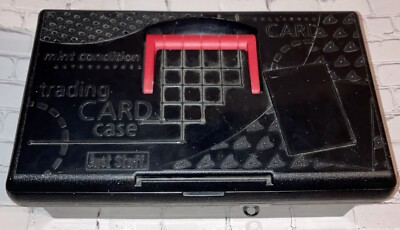 Suncast Just Stuff Trading Card Case Vtg 95 Black w/ Dividers No