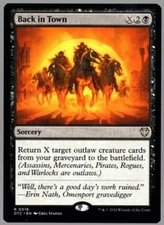 Back in Town 0018 Non Foil Rare Thunder Junction MTG Near Mint