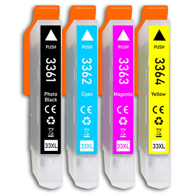 4x nur farbig kompatibel für Epson XP530 XP540 XP630 XP635 XP640 XP645 XP7100