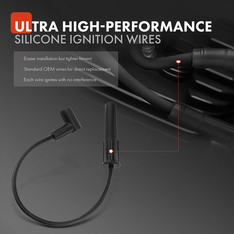 Juego de 6 cables de bujía para Chrysler Town & Country Dodge Grand Caravan 1997-2000 Foto 3 de 4