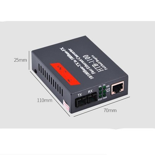 HTB-1100-2KM 10/100Mbps RJ45 Multi-Mode Duplex Fiber SC Optical Media Converter - 第 4/4 張圖片