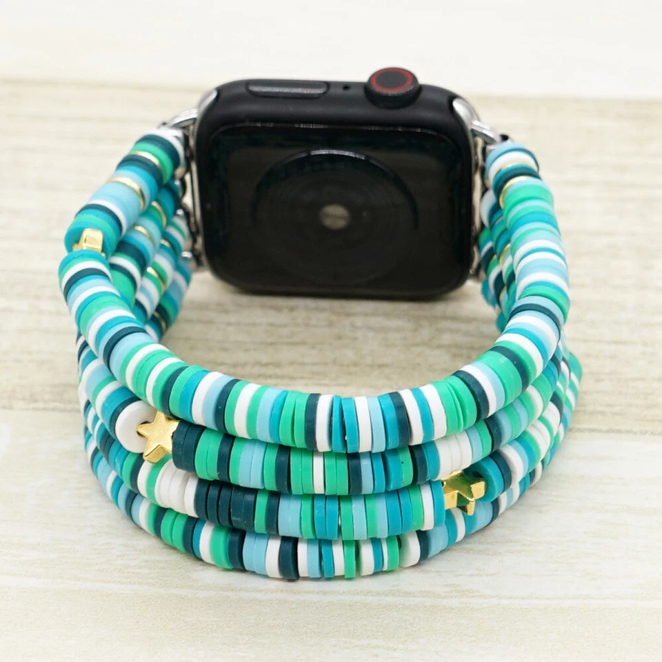 Pulseira estilo boho iWatch para Apple Watch Series 7 6 5 4 3 2 SE 38/40/41/41/45mm - Imagem 3 de 4
