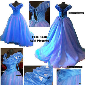 Cenerentola Vestiti Carnevale Sposa Donna Su Misura Cinderella Wedding Dress 006 Ebay