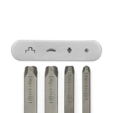 Southwestern Mandala Signature Design Metal Stamping Set 4pc, ImpressArt Jewelry