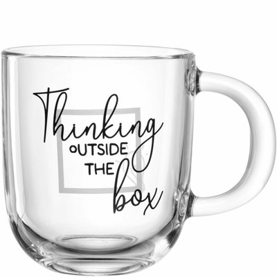 Leonardo Tasse Ufficio Thinking outside the box Kaffeetasse Glastasse 400 ml
