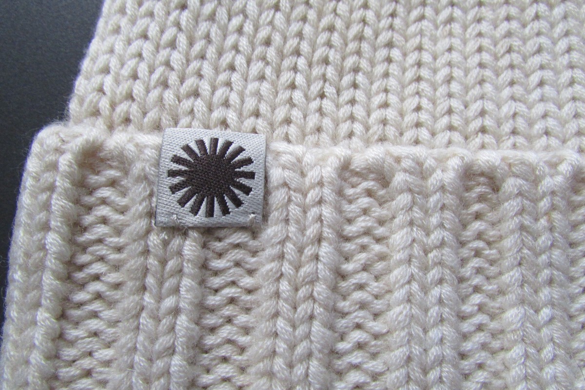 UGG Rib Stitch Knit Pom Lined Hat Cap WIth Ear Flaps Cream Color EUC One Size UGG Women main image 2
