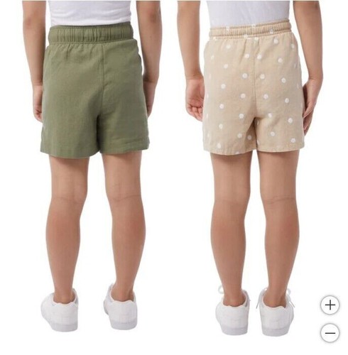 32 Degrees Cool Youth's 2 Pack Linen Shorts, Green, M-10/12 - Picture 2 of 6