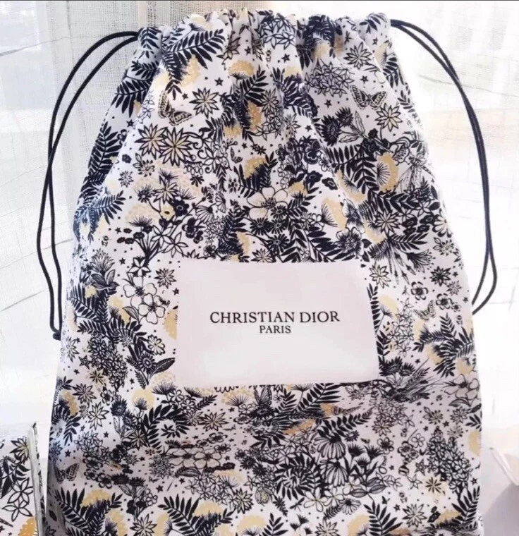 Pochette sac à cordon Christian Dior édition limitée 28 x 23,5 cm