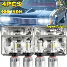 4pcs 4x6 Led Headlights Hilo Sealed Beam Wdrl For 1977-1986 Chevrolet Caprice