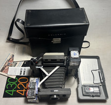 Polaroid Land Camera Model 420 - Case, Flashes Instructions and Timer