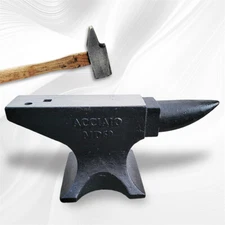 132 lb Steel Anvil Blacksmith Forged Steel 60kg Heat Treated Long Round Horn