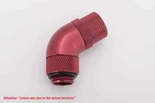 Bitspower G1/4 Deep Blood Red Dual Rotary 60-Degree Compression Fitting-ID 1/4"