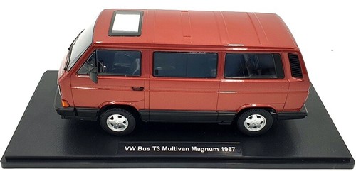 KK Scale 1/18 Scale Diecast KKDC180991 VW Bus T3 Multivan Magnum 1987 Red - Picture 3 of 5