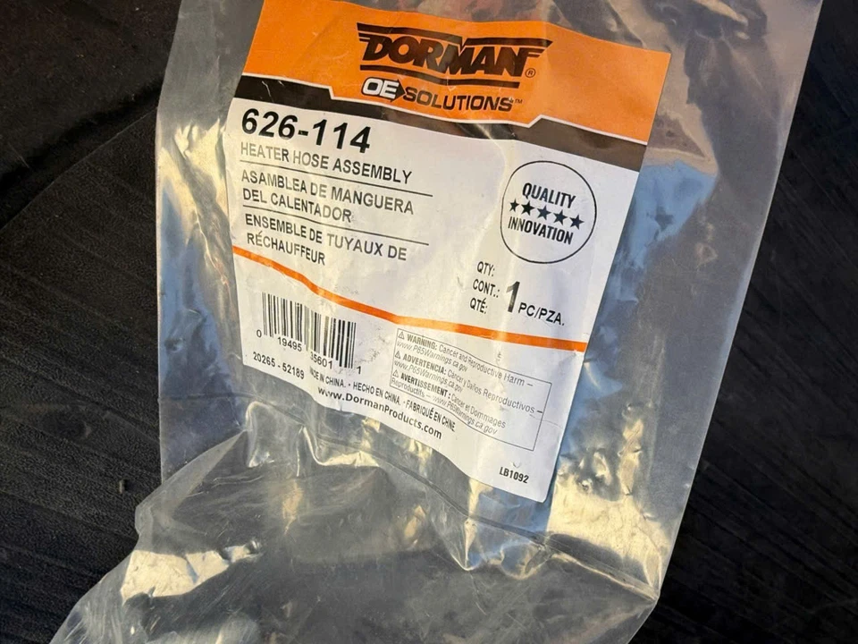 Conjunto de manguera de calefacción de climatización Dorman 626-114 se adapta a Pontiac Grand Am Chevrolet Malibu Foto 2 de 2