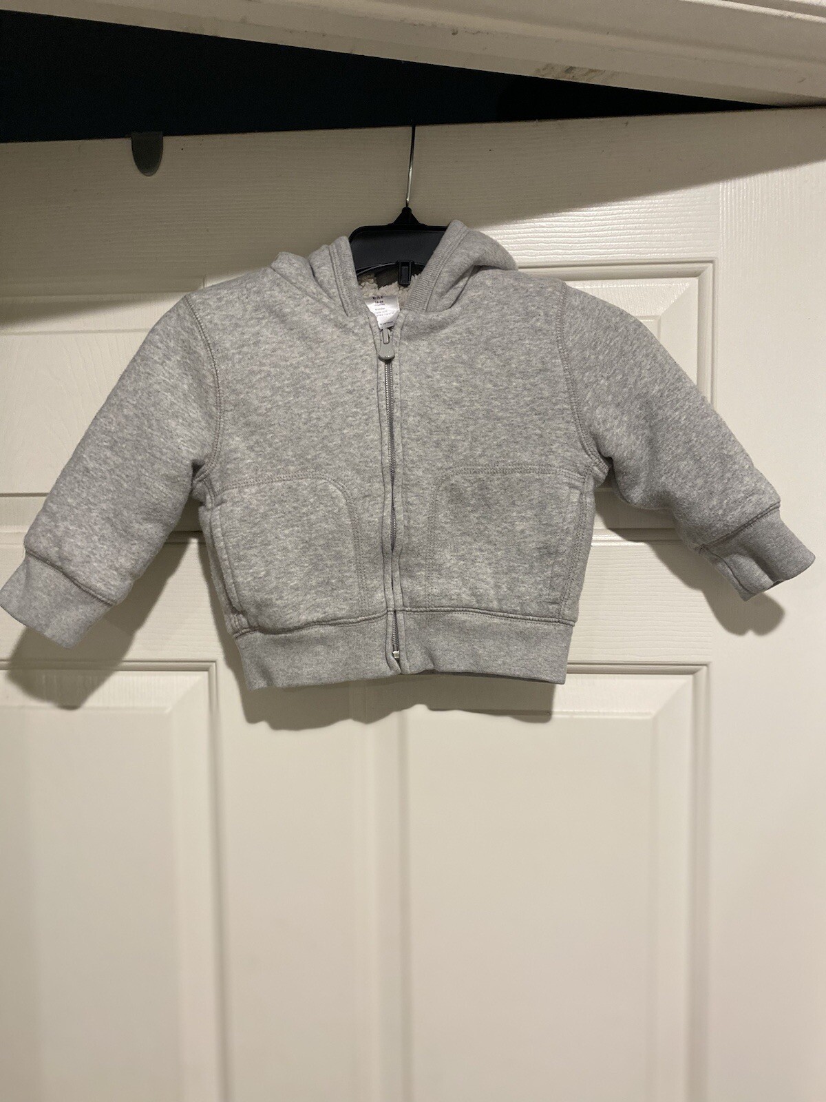 Gap Sherpa Lined Hoodie Kids 18-24 Months Gray