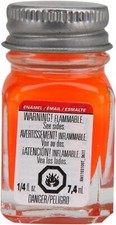 Testors Model Paint 1173 Orange Fluorescent .25 Ounces Free Shipping