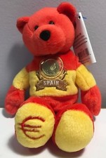Limited Treasures Spain Euro Coin Stuffed Plush Bear NEW Espania Country Europe