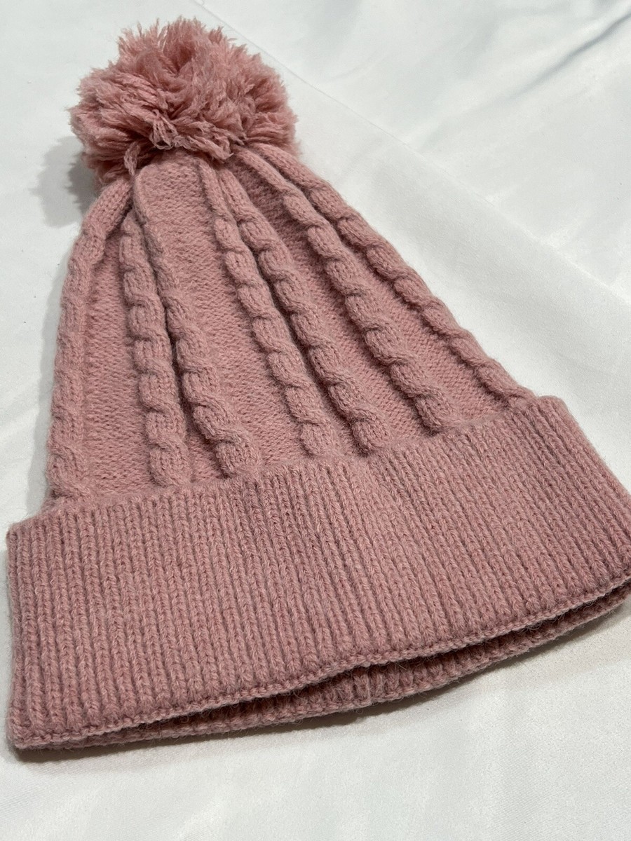 2-Pack Women\'s Winter Knit Slouchy Beanie Chunky Baggy Hat with Pom Pom Women Knit Slouchy Beanie Chunky Baggy Hat Faux Fur Pompom  main image 2