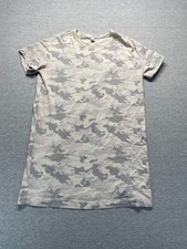 Old Navy T-Shirt Dress Women Large Multi Camouflage Print Short Sleeve Crew Neck