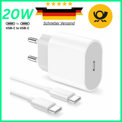 20W Schnell Ladegerät USB C für Apple iPhone 17 16 15 14 13 12 X Pro Max 1m 2m