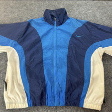 Vintage Nike Mens Colorblock Full-Zip Windbre...