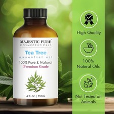 Majestic Pure Tea Tree Essential Oil 4 fl oz   100 Pure  Natural Aromatherapy