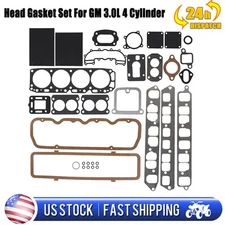 For GM ChrisCraft Mercruiser Chevy Mercury Marine 3.0L 181CID Head Gasket Kit US