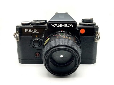 Yashica FX-D Quartz + Danubia 135mm f/2.8 Kit Set Analog SLR 35mm Kamera