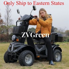 ZVG 1000W 4-Wheel Heavy Duty All-Terrain Senior Mobility Scooter 500lbs 31 Miles