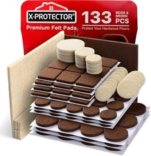 Felt Furniture Pads X-PROTECTOR 133 PCS Premium Furniture Pads - Felt Pads
