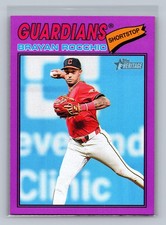 2026 Topps Heritage Brayan Rocchio #368 Light Purple