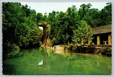 Natural Bridge Virginia Scenic Postcard Lusterchrome by Tichnor Bros